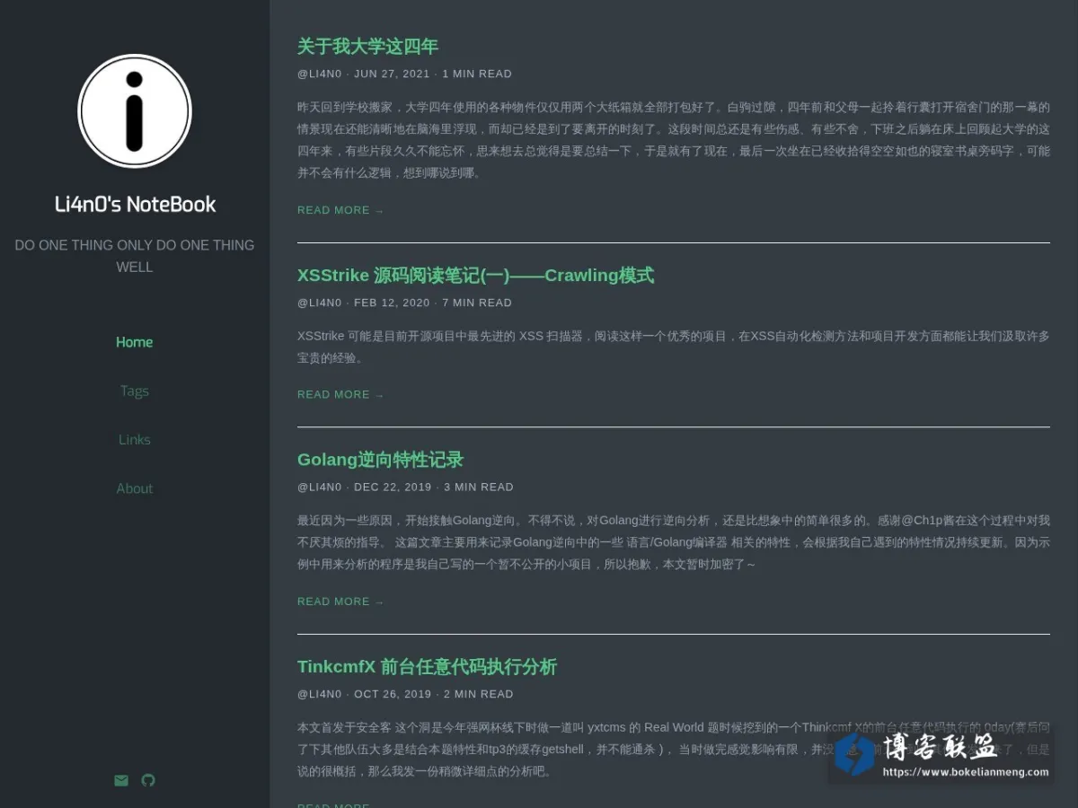 Li4n0's NoteBook | 李安诺的学习笔记 的网站快照