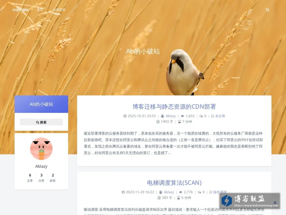 Ab的小破站 - 的网站快照