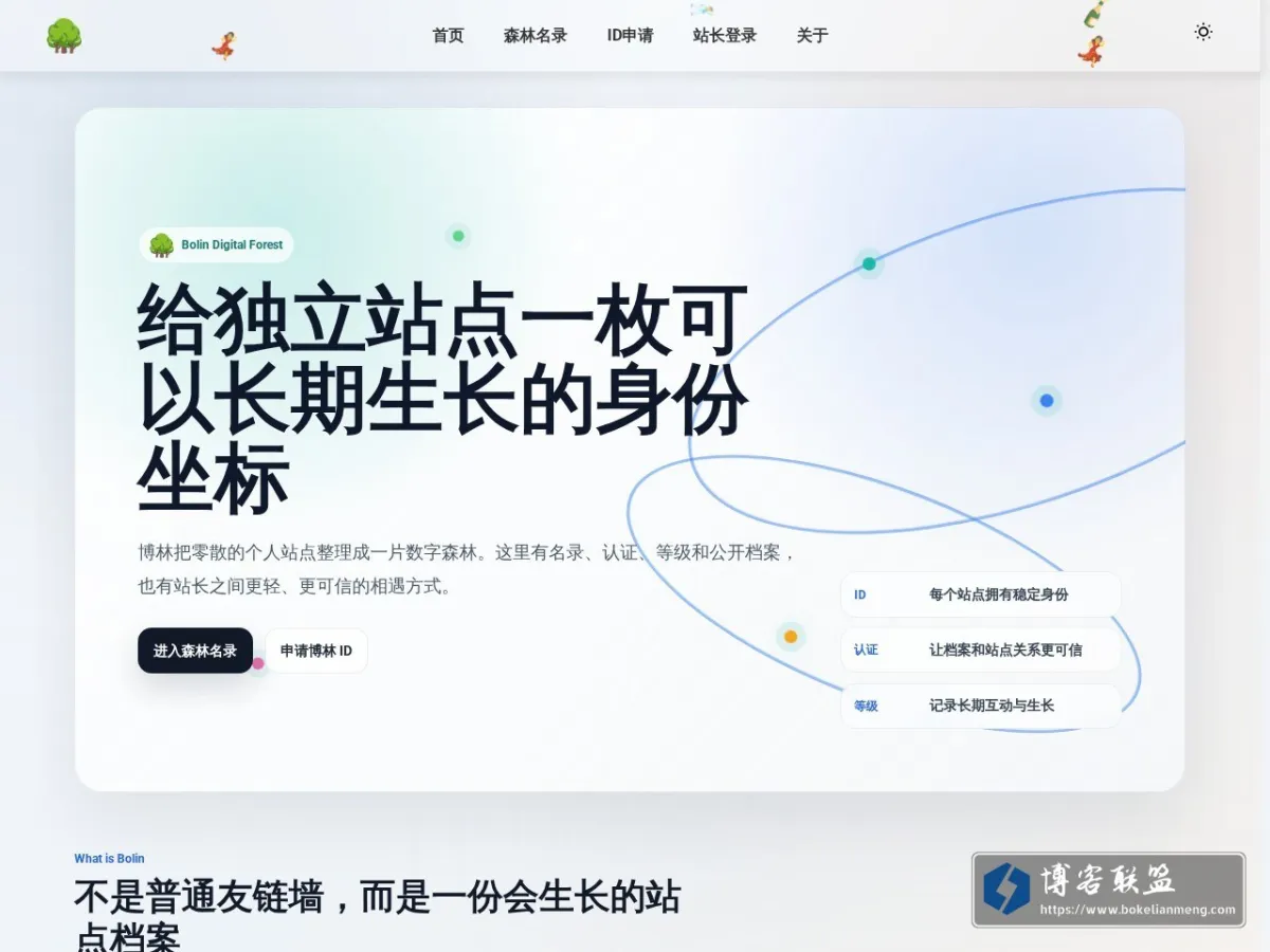 博林数字森林 - 一隅之地 的网站快照