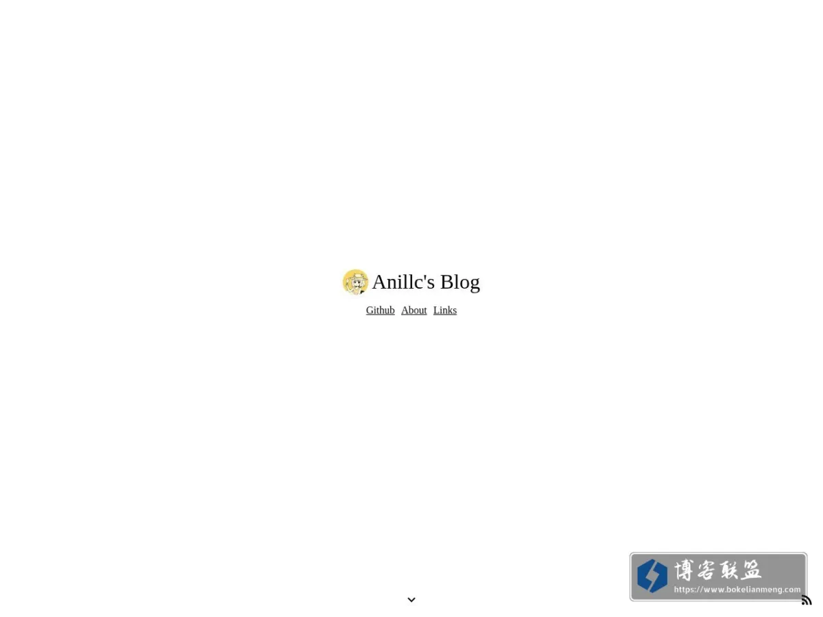 Anillc's blog 的网站快照