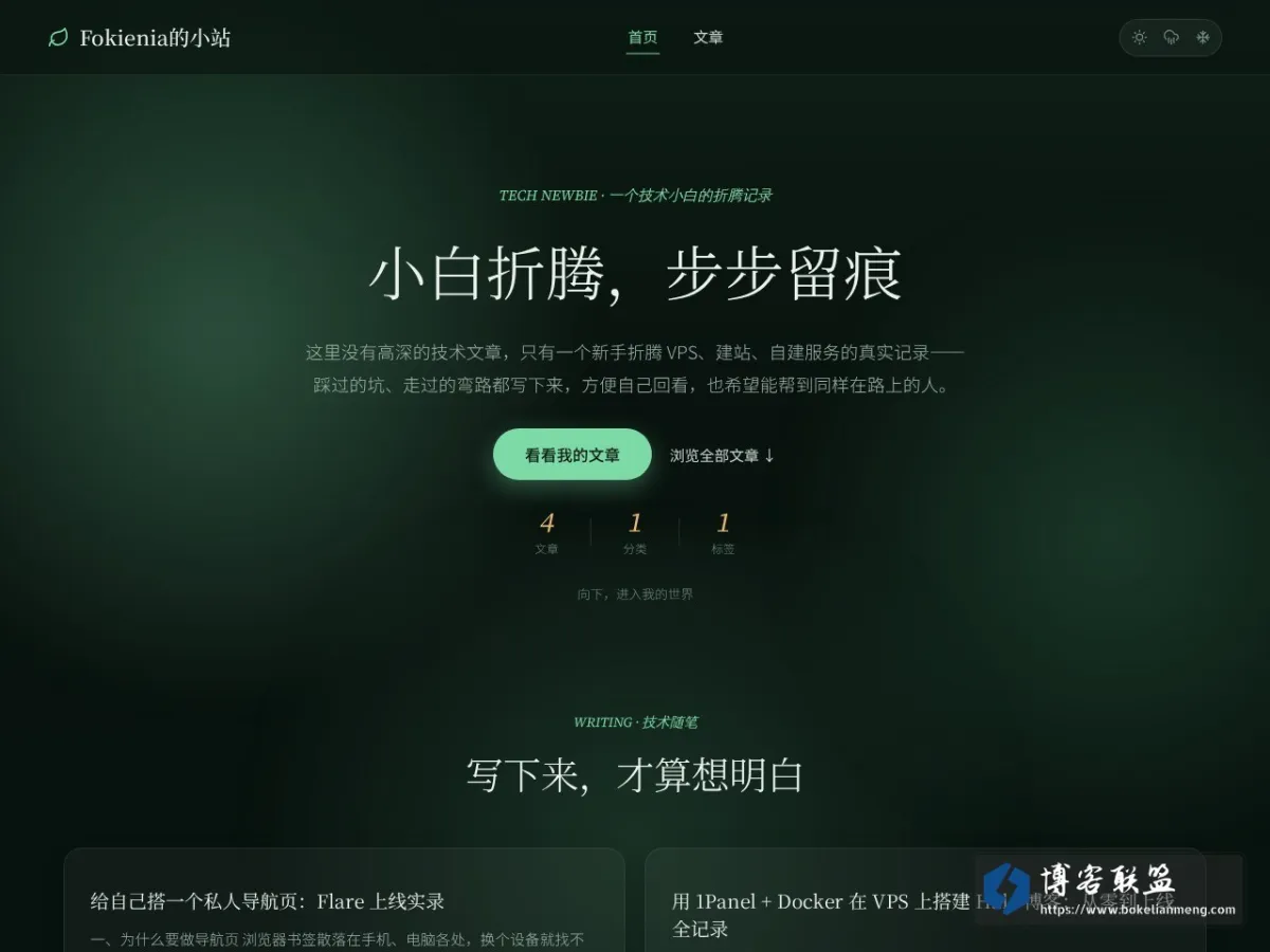 Fokienia的小站 的网站快照