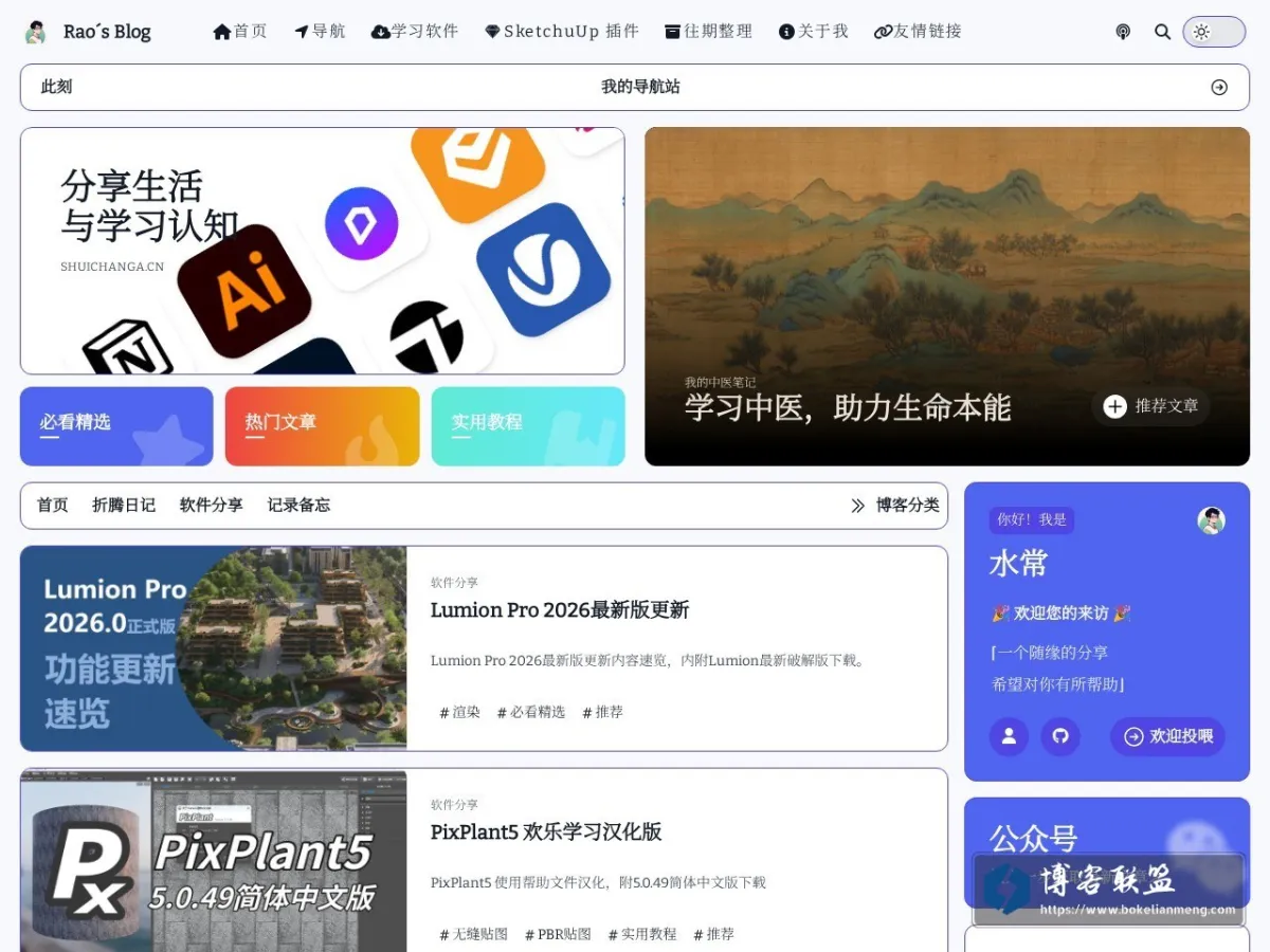 Rao's Blog 的网站快照