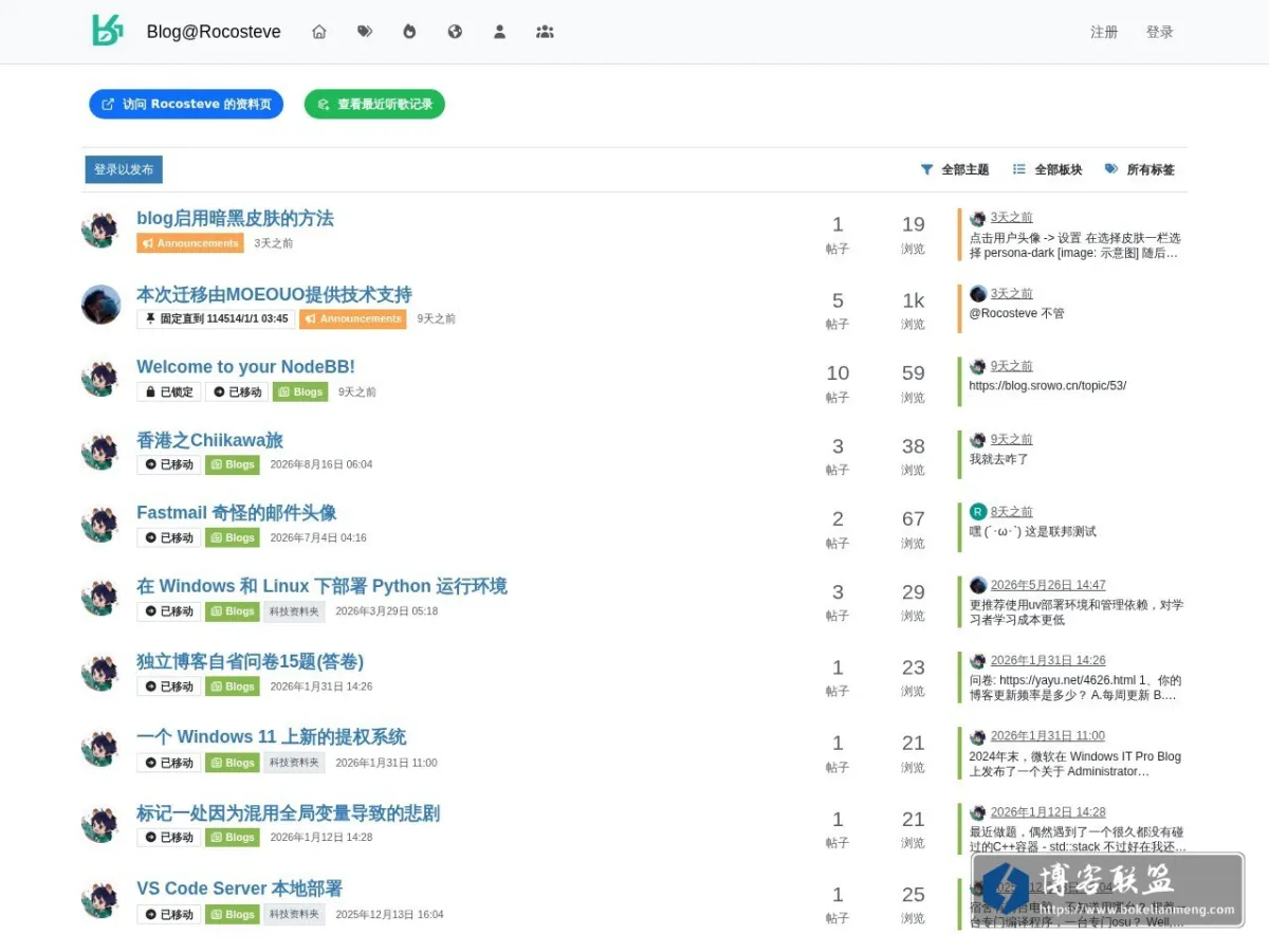 blog.srowo.cn 的网站快照