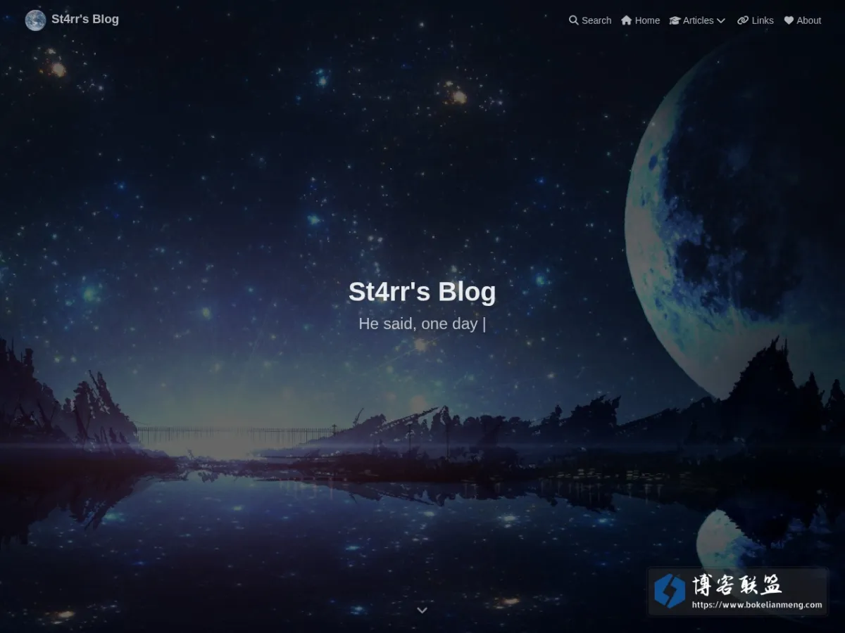 St4rr's Blog 的网站快照