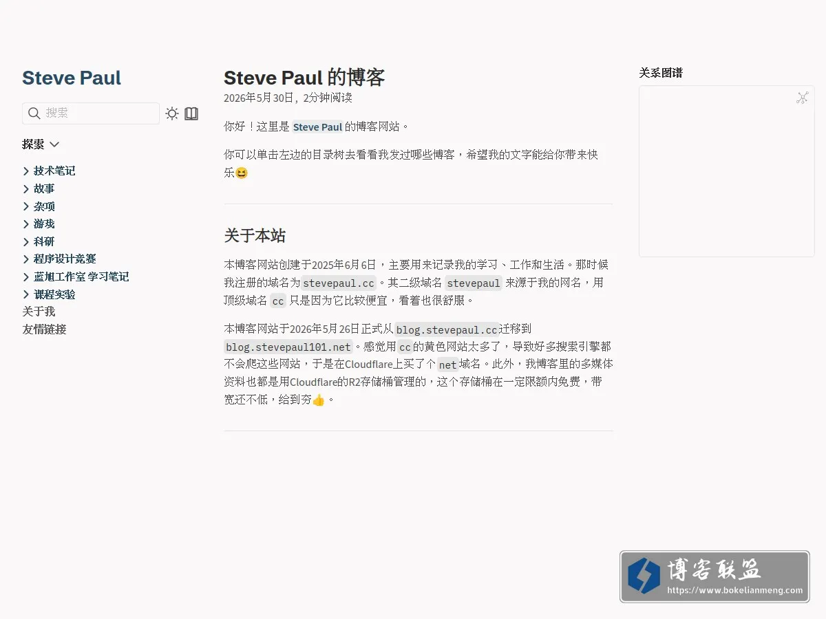Steve Paul 的博客 的网站快照
