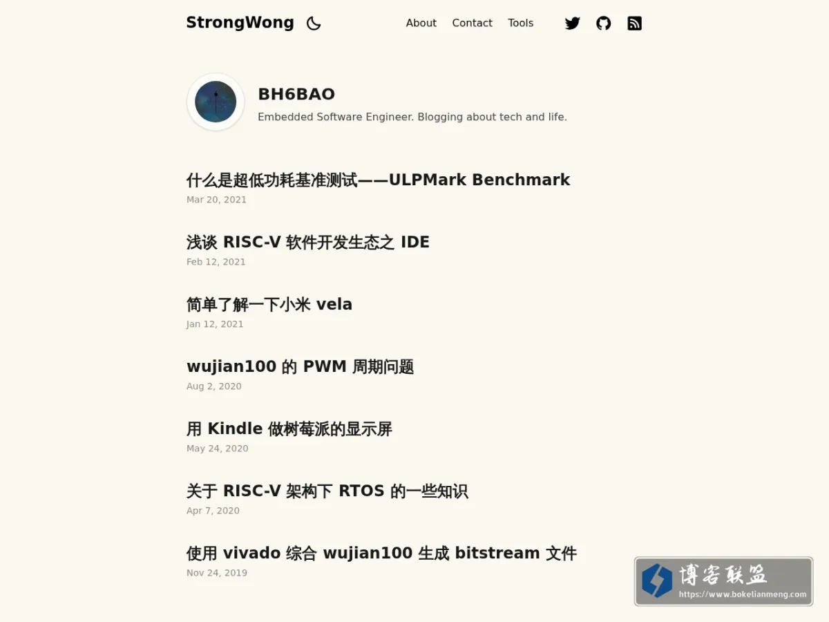 strongwong's Blog 的网站快照