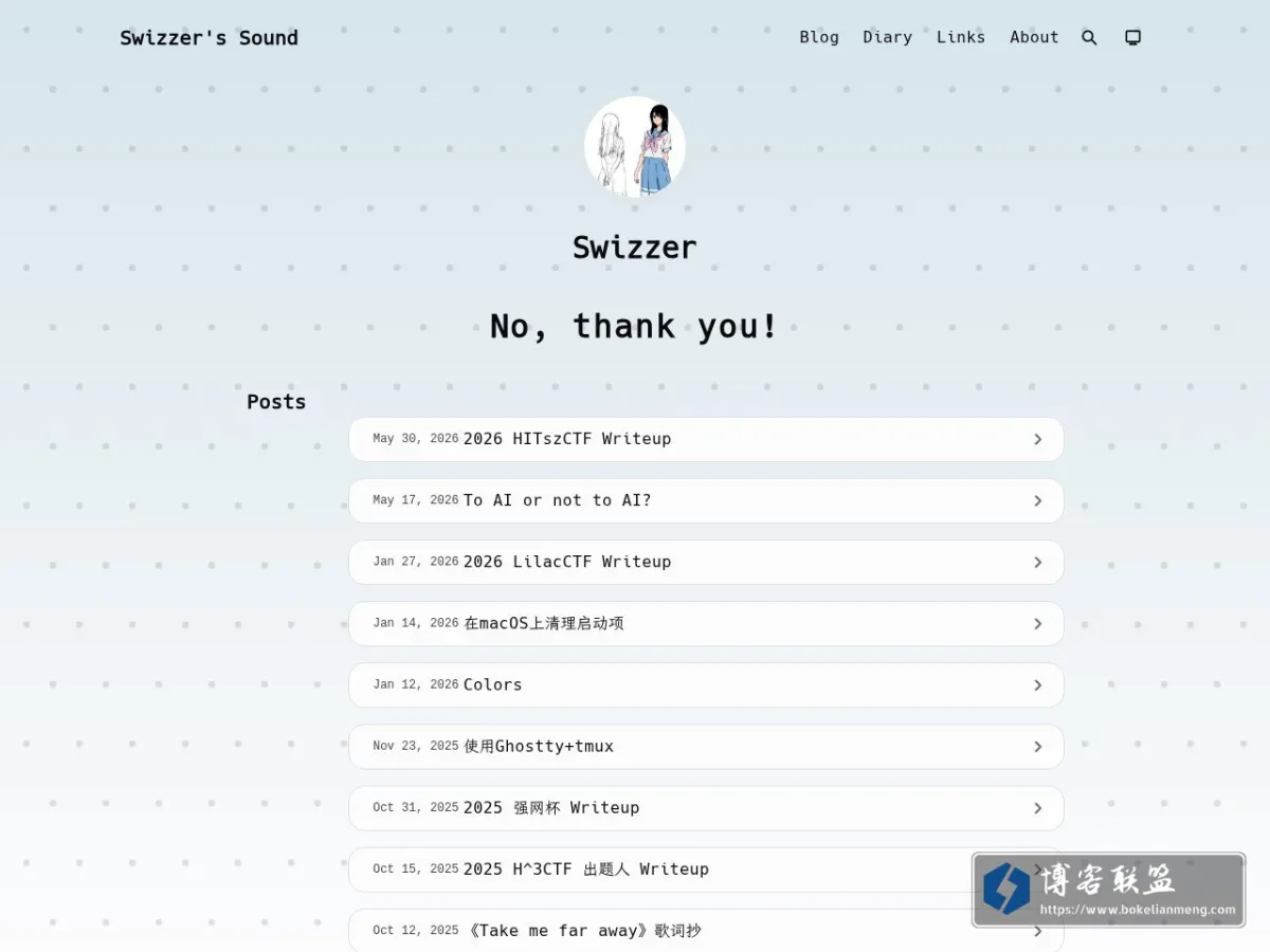 blog.swizzer.cc 的网站快照