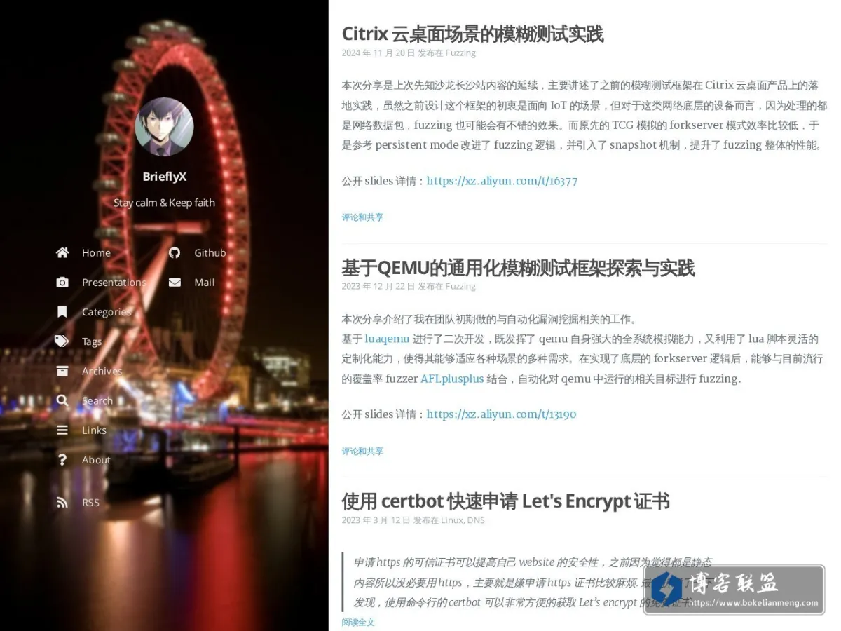 BrieflyX's Base 的网站快照