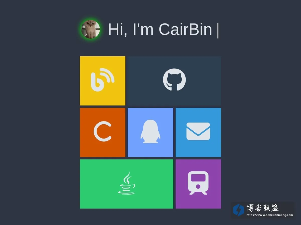Hi, I'm CairBin 的网站快照