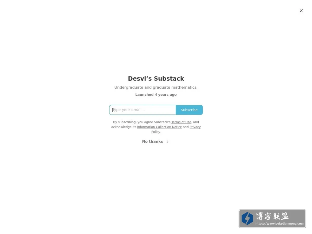 Desvl’s Substack | Substack 的网站快照