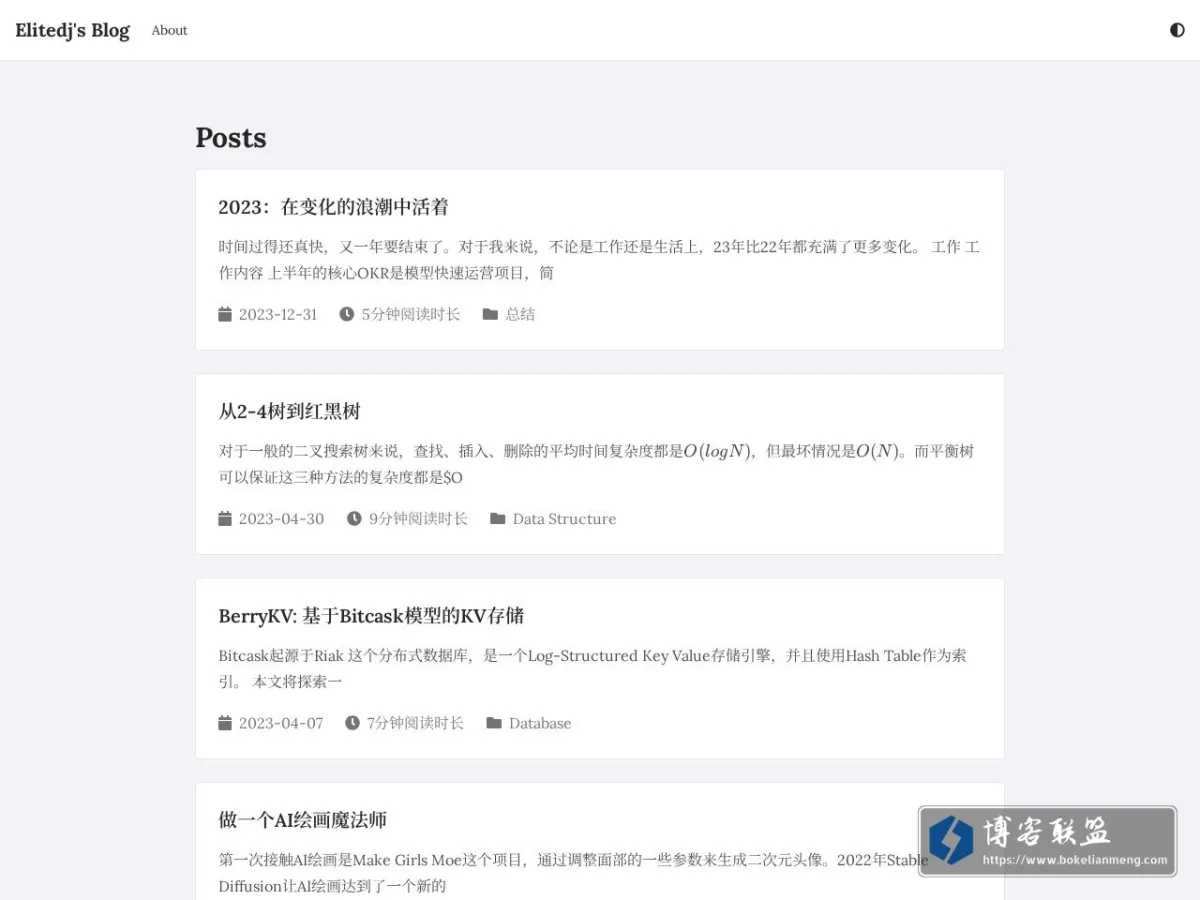 Elitedj's Blog 的网站快照