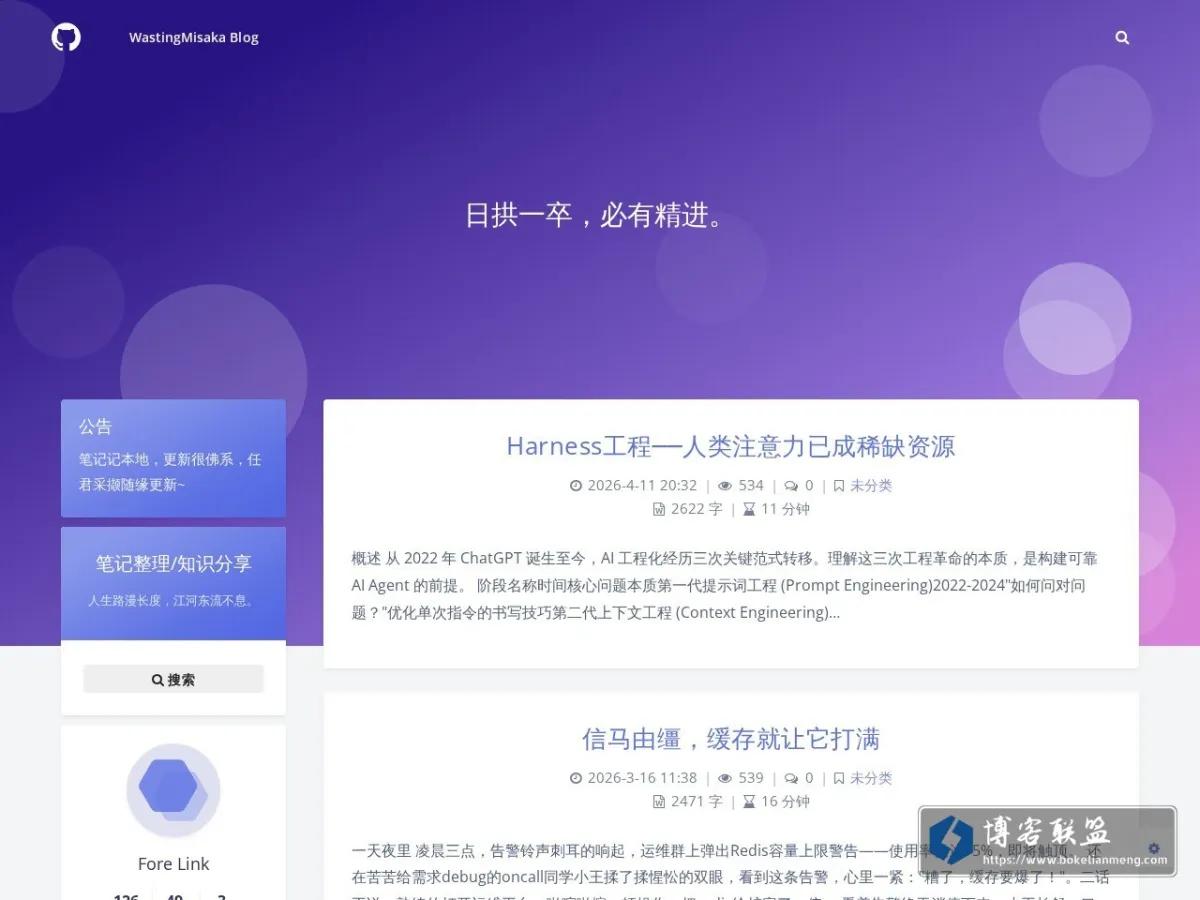 Wasting_Misaka.Blog – Hso！ 的网站快照
