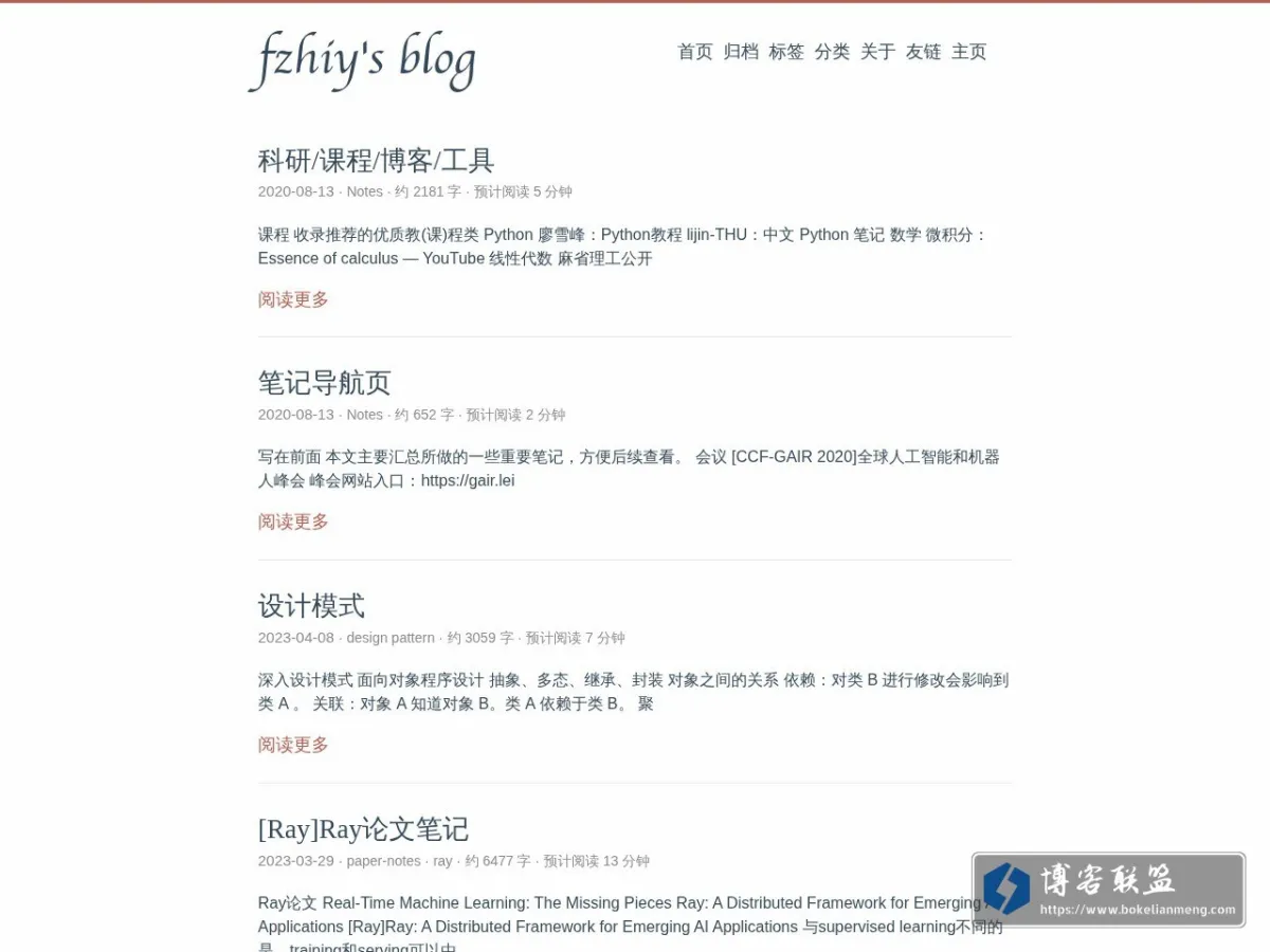 fzhiy's blog 的网站快照