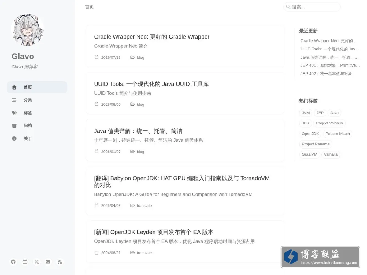 Glavo 的网站快照