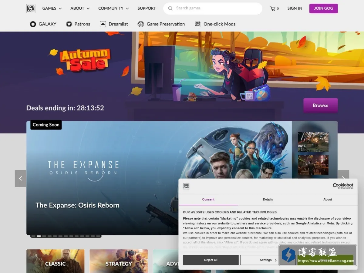 GOG.COM 的网站快照