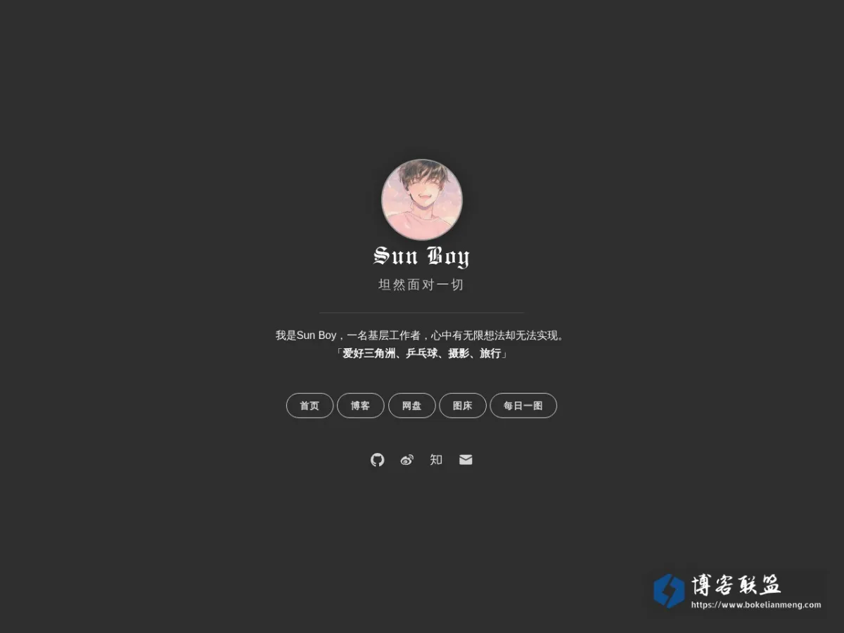 Sun Boy's Home 的网站快照