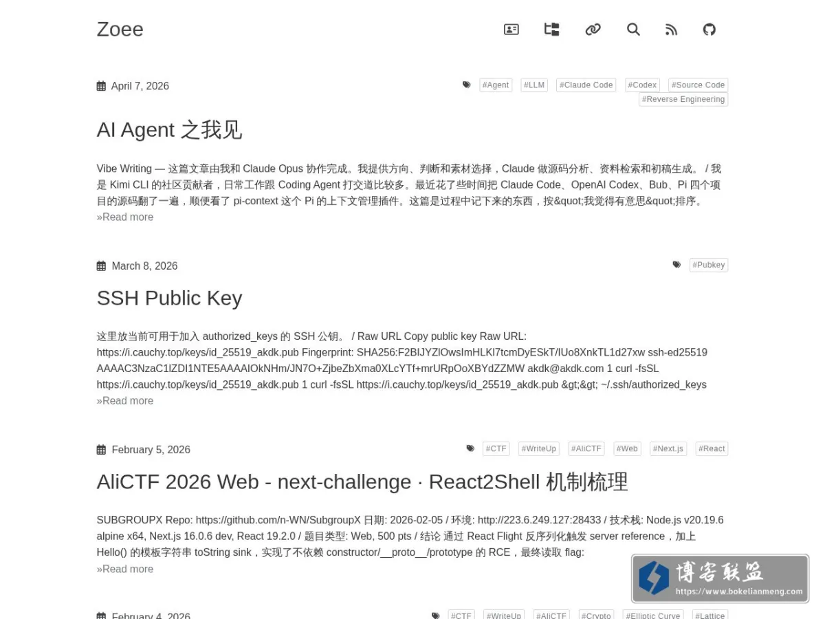 Zoee 的网站快照
