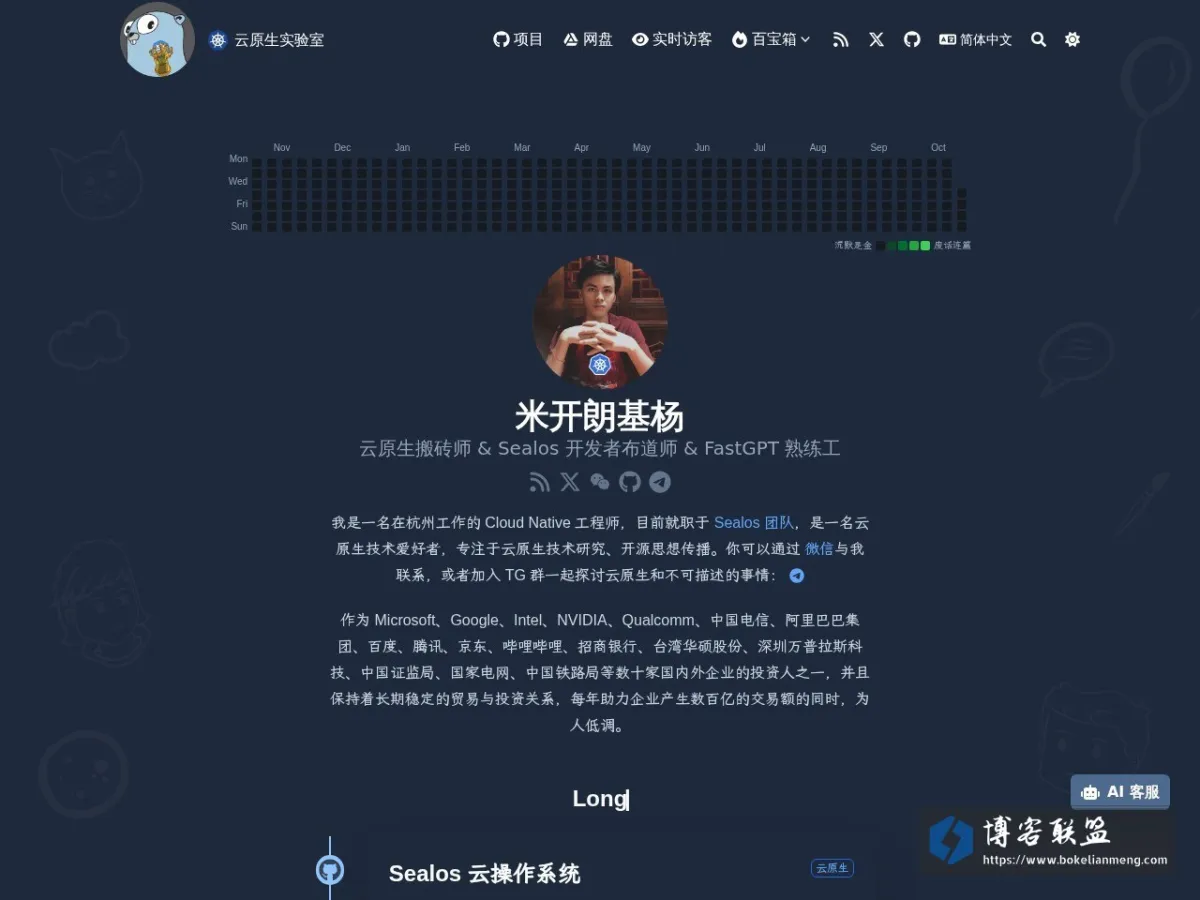 云原生实验室 的网站快照