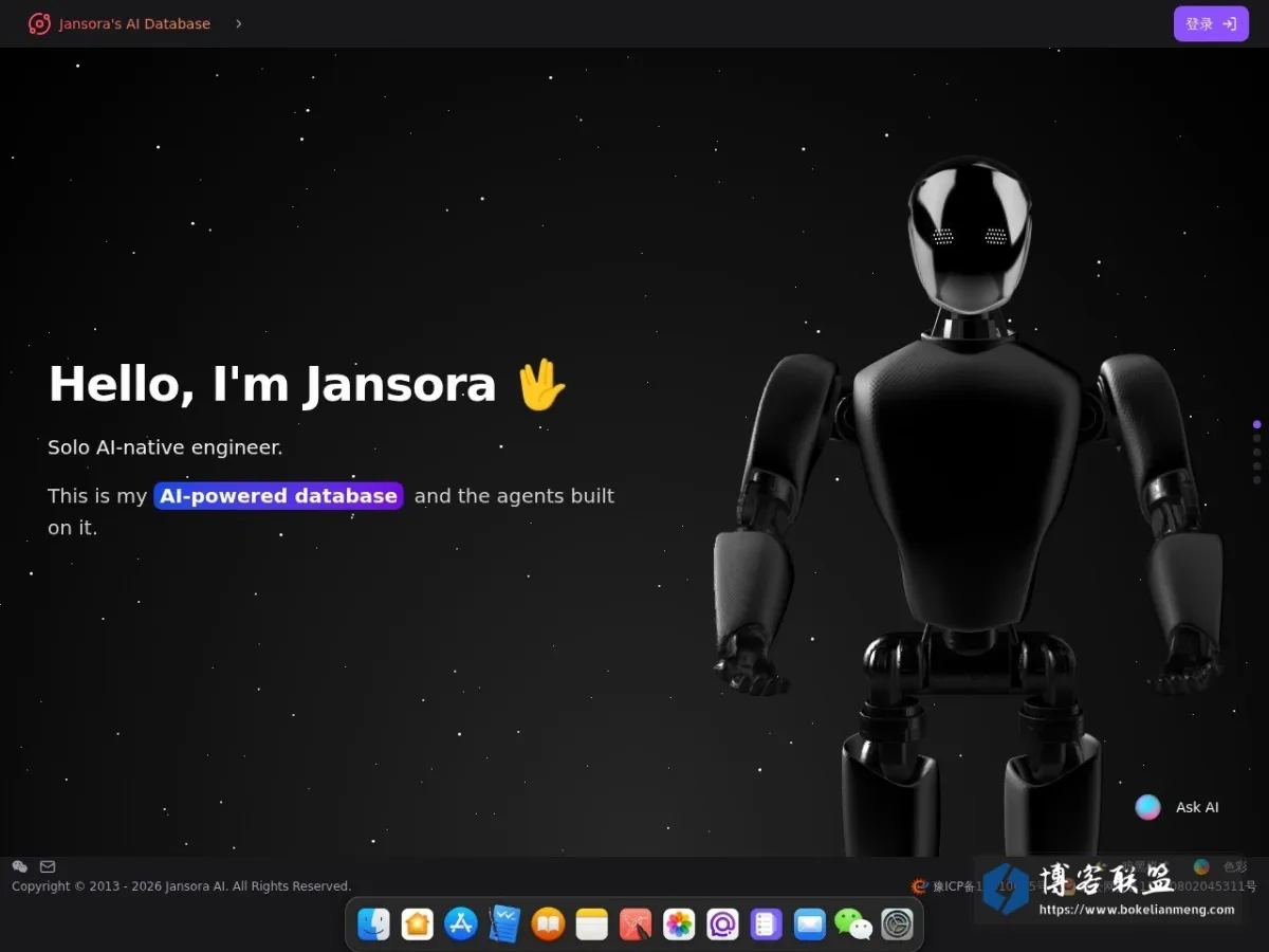 Jansora's AI Database 的网站快照