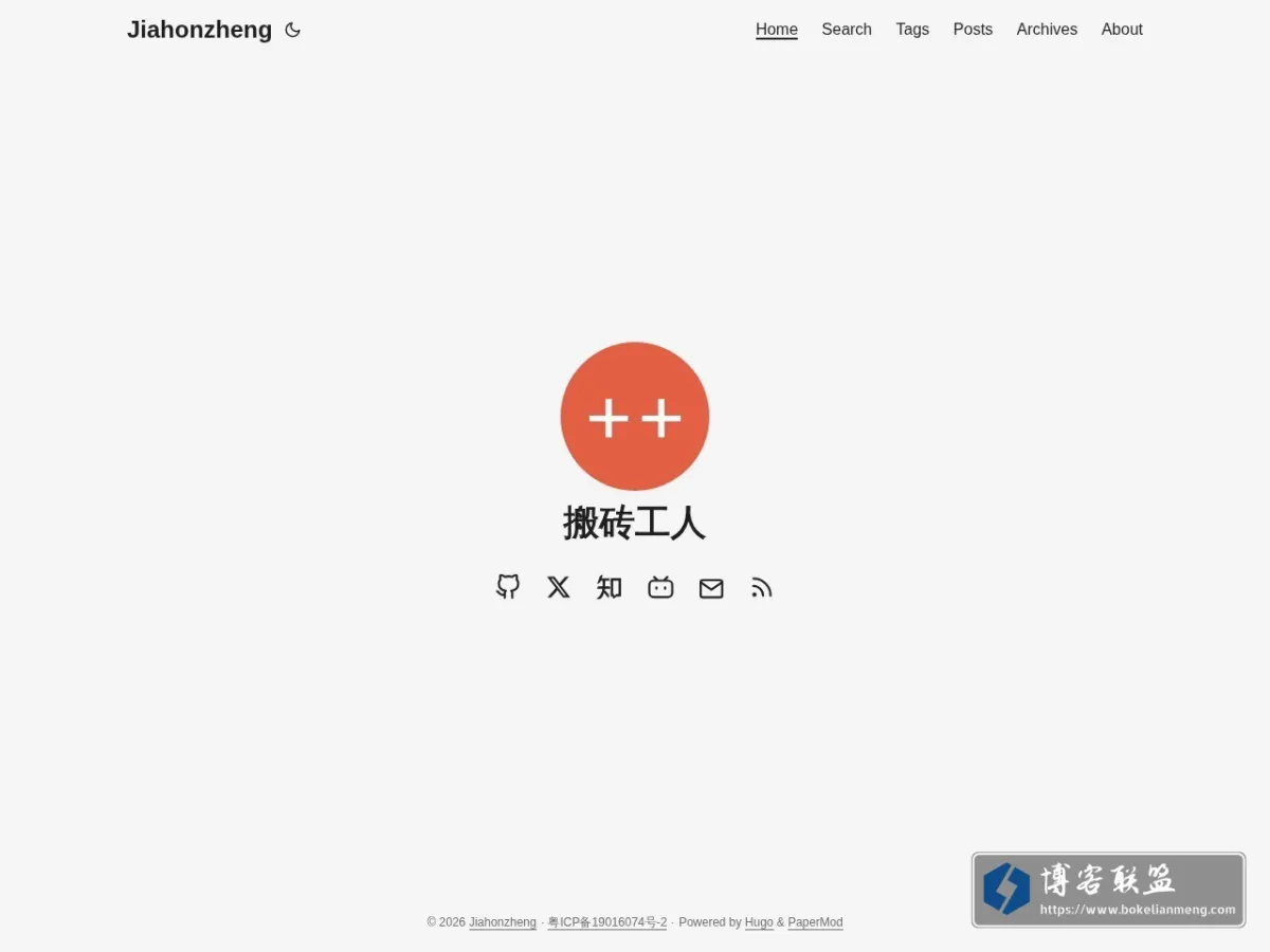 Jiahonzheng 的网站快照