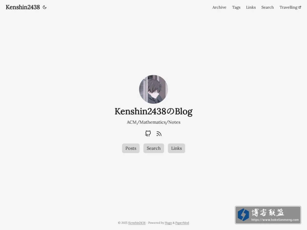 Kenshin2438 の Blog 的网站快照