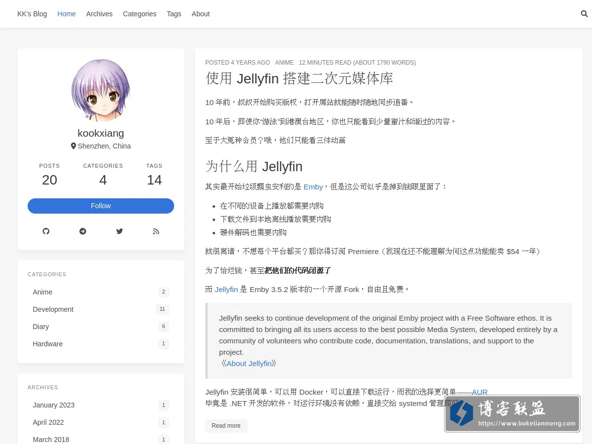 KK's Blog 的网站快照