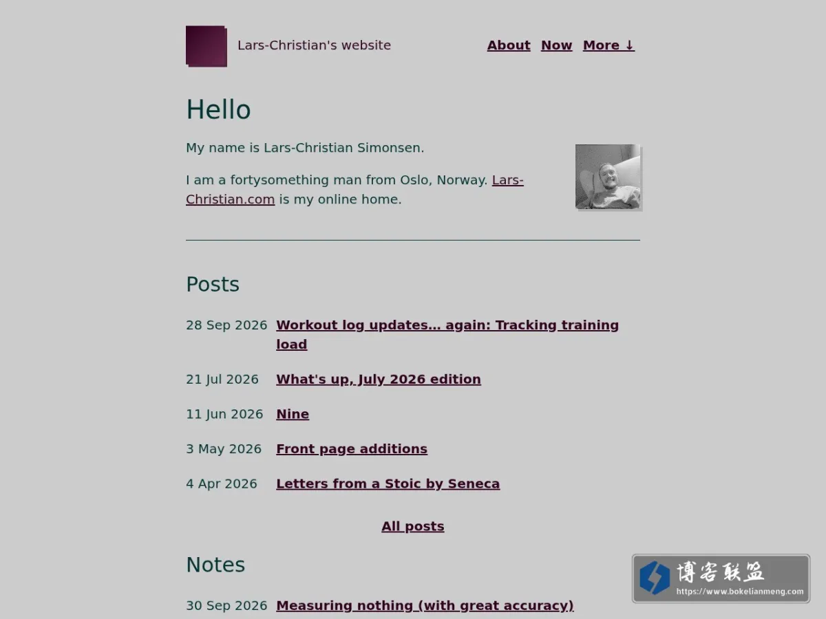 Lars-Christian's website — Inverse vandalism 的网站快照