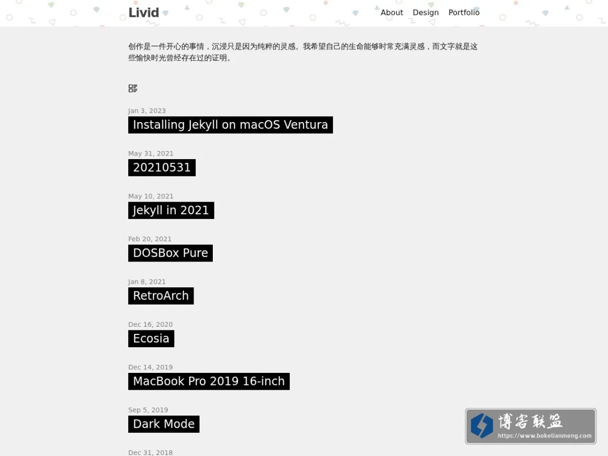 Livid 的网站快照