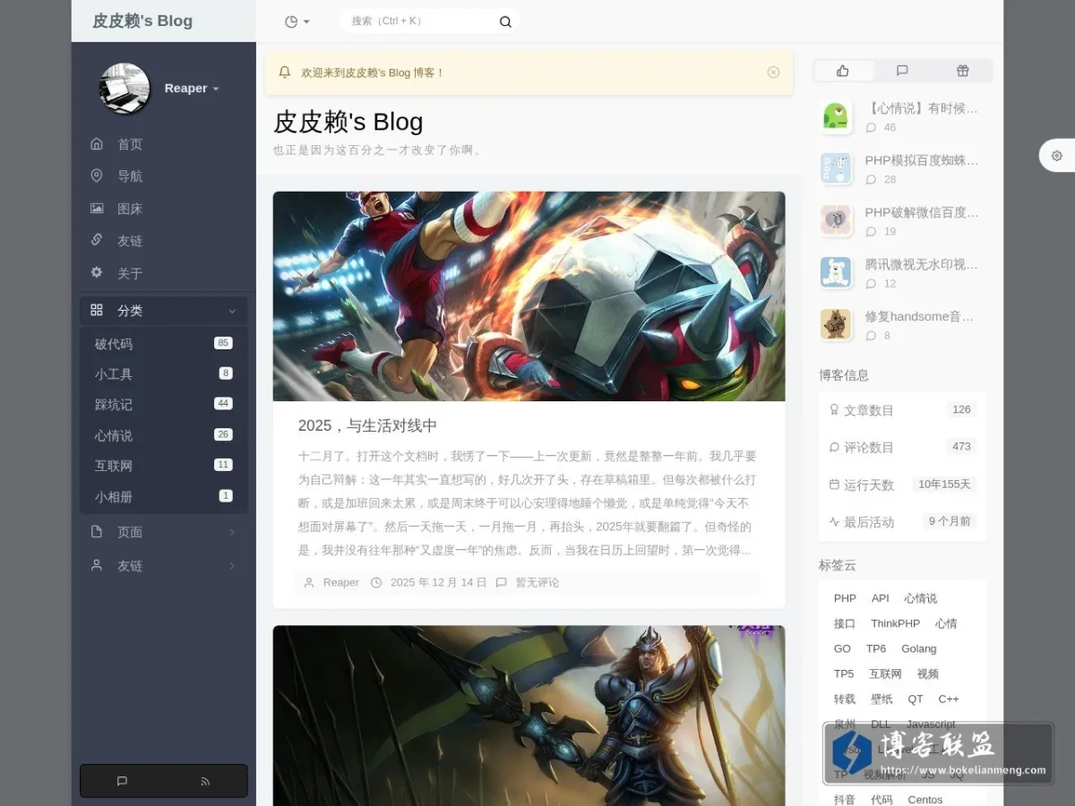 皮皮赖'S BLOG 的网站快照