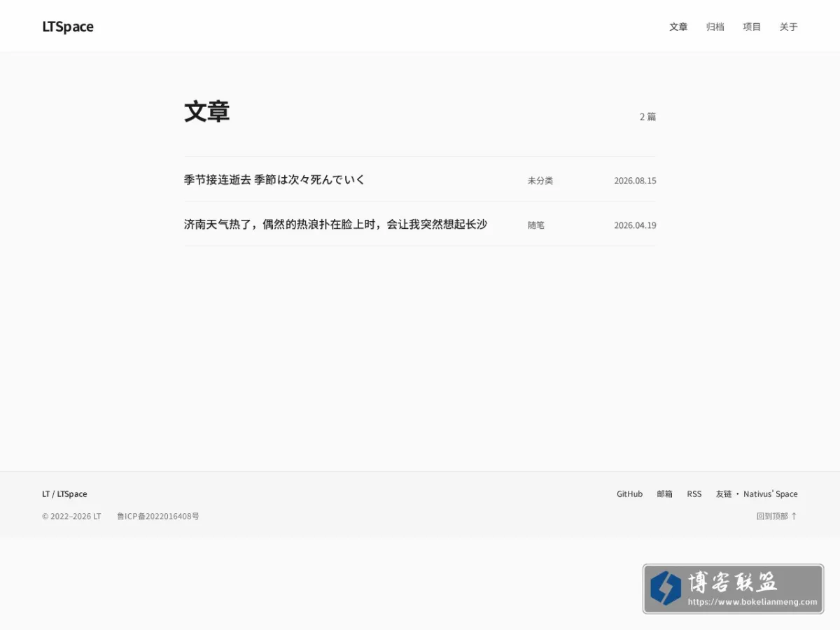 LT-Space 的网站快照