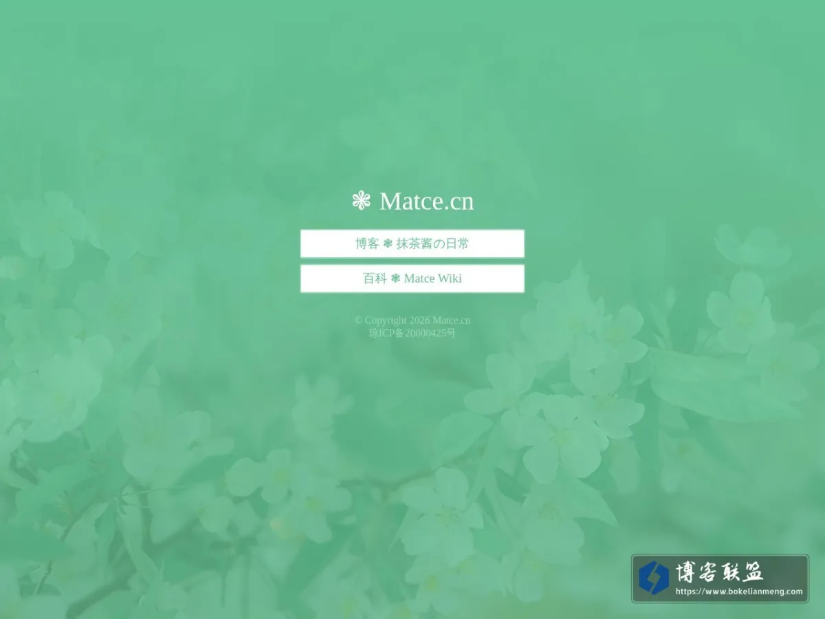 Matce.cn 的网站快照