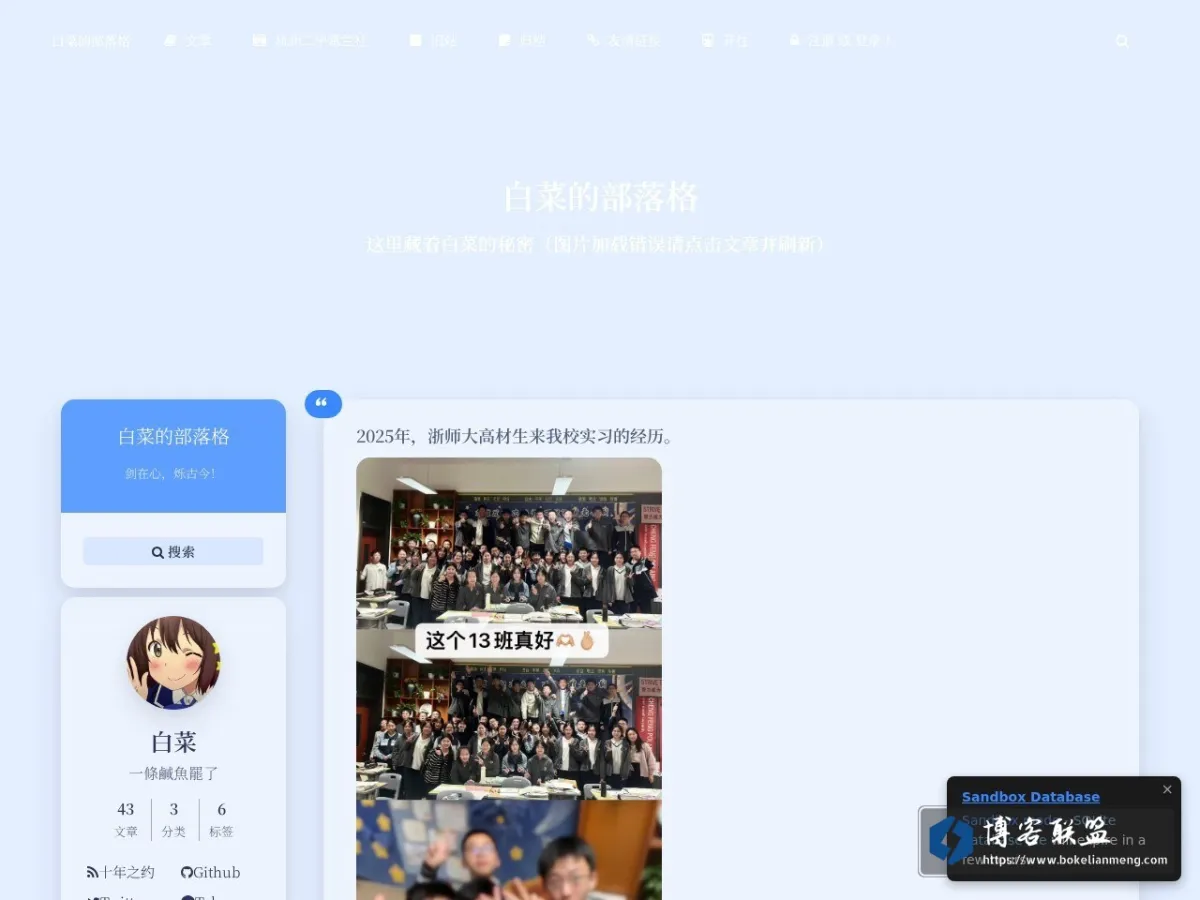 白菜的小破站 的网站快照