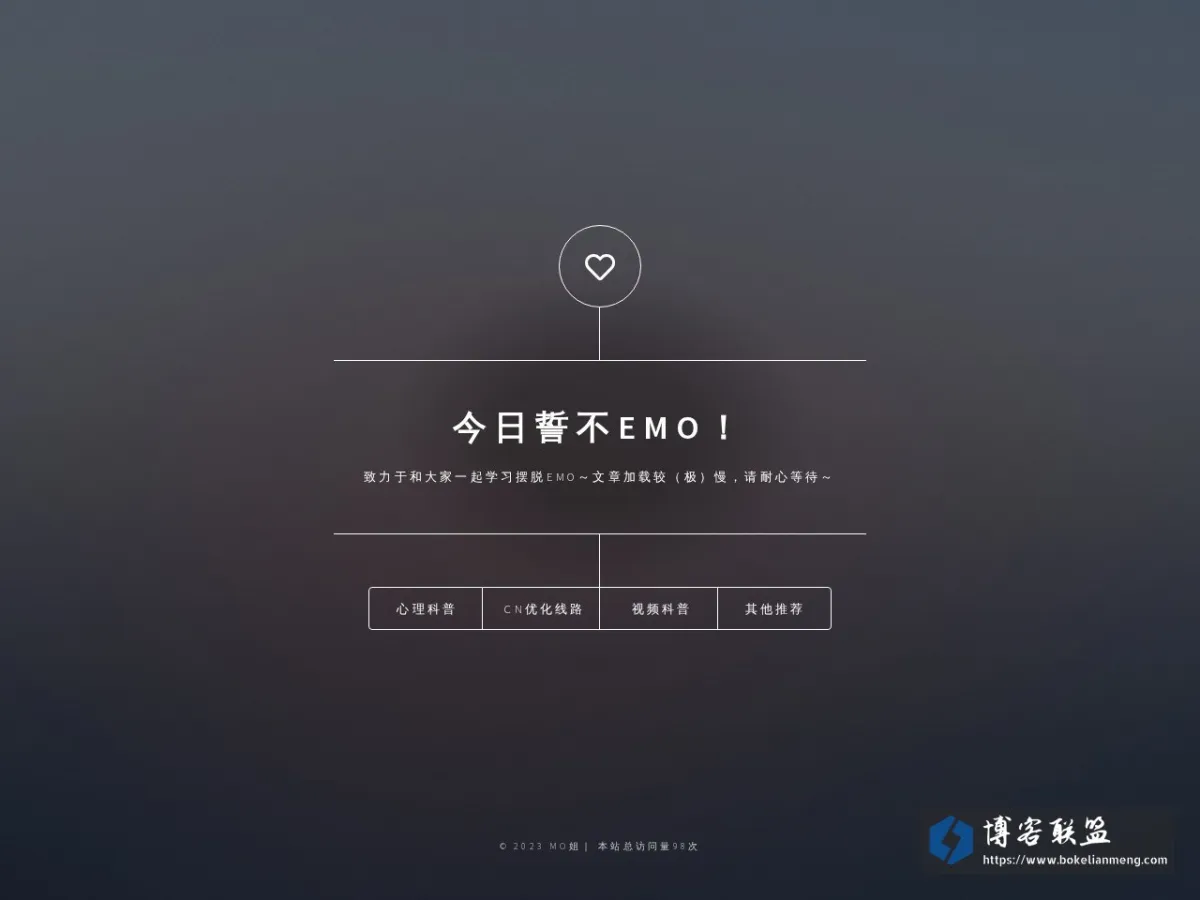 今日誓不emo！ 的网站快照