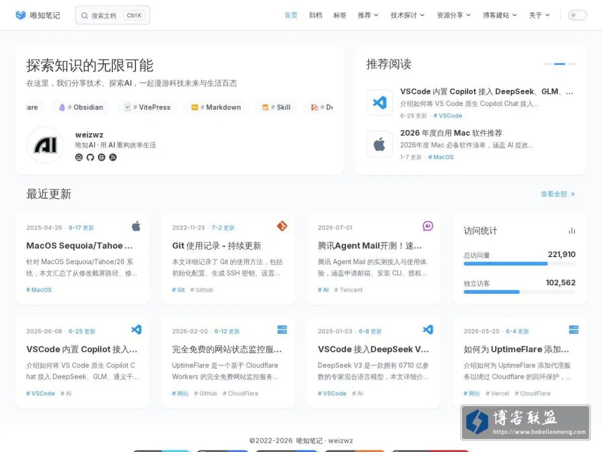 唯知笔记 的网站快照