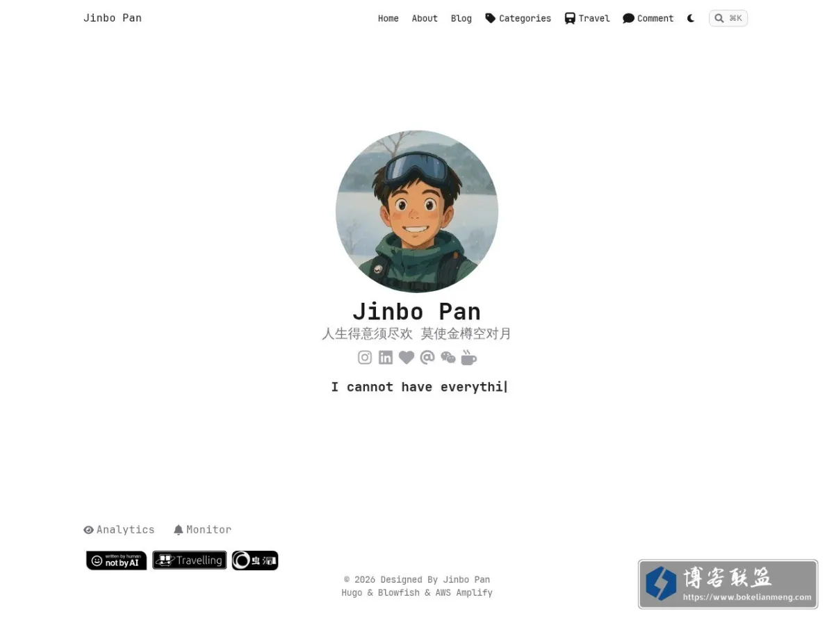 Jinbo Blog 的网站快照
