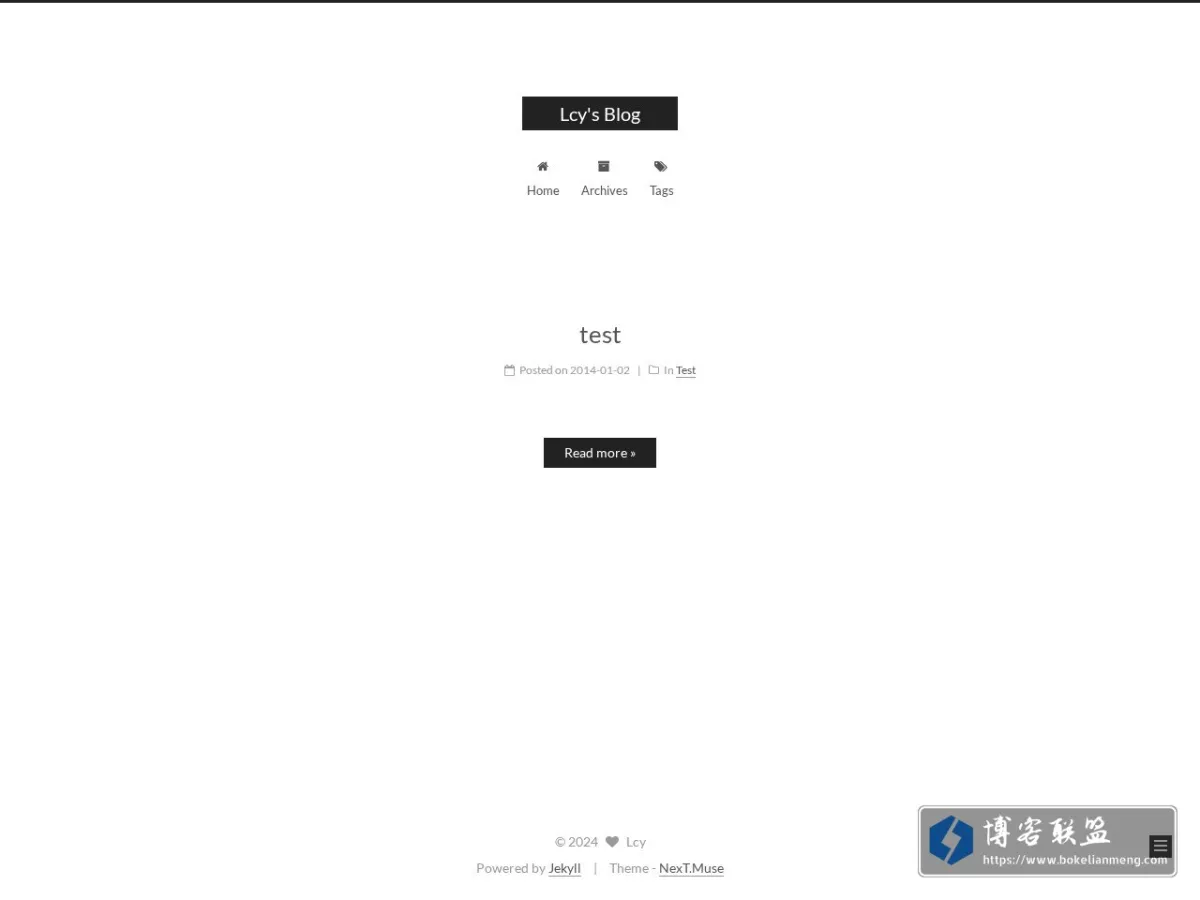 Lcy's Blog 的网站快照