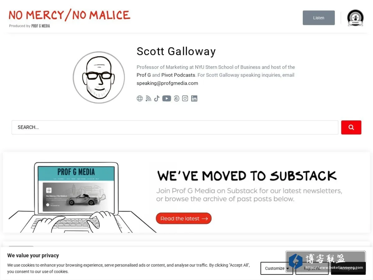 www.profgalloway.com 的网站快照