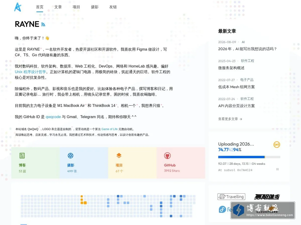 RAYNE's Blog 的网站快照
