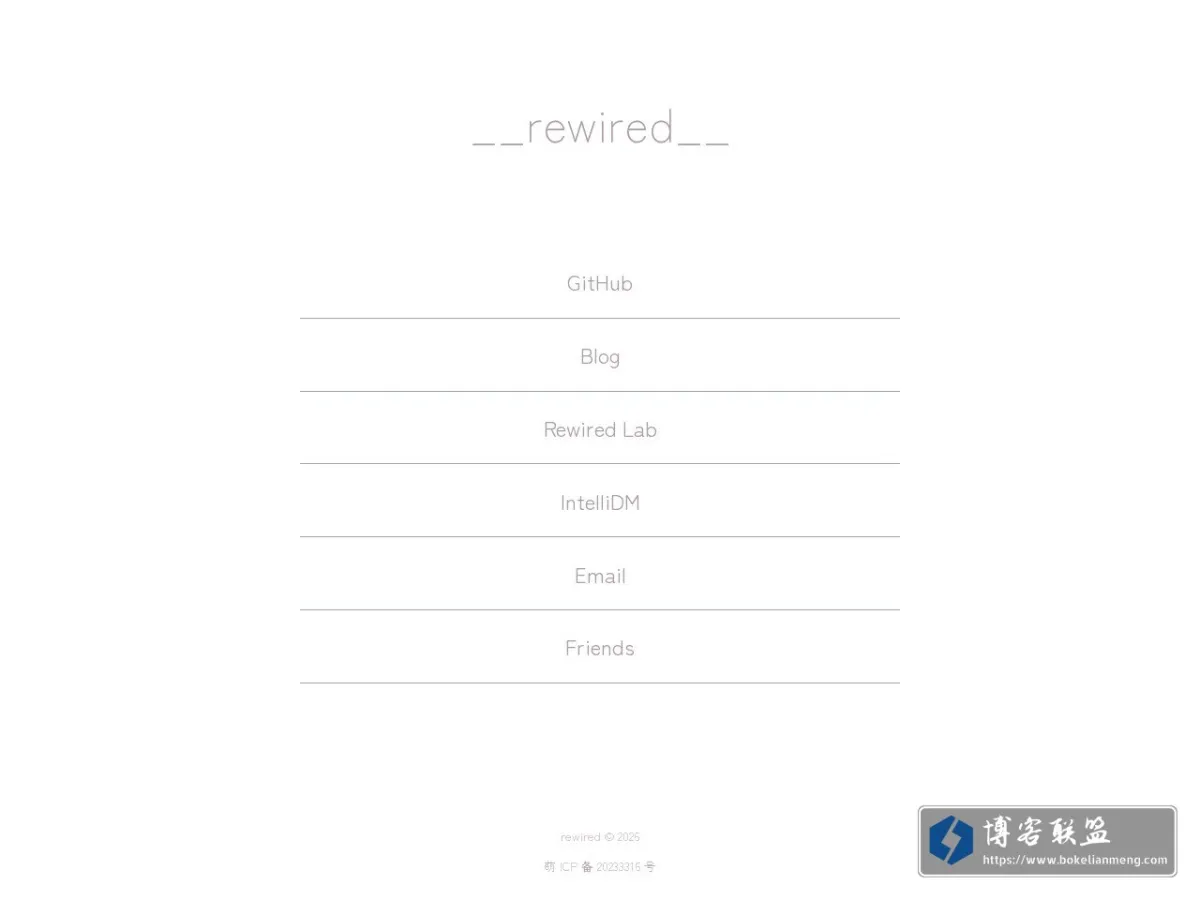 Rewired 的小站 的网站快照
