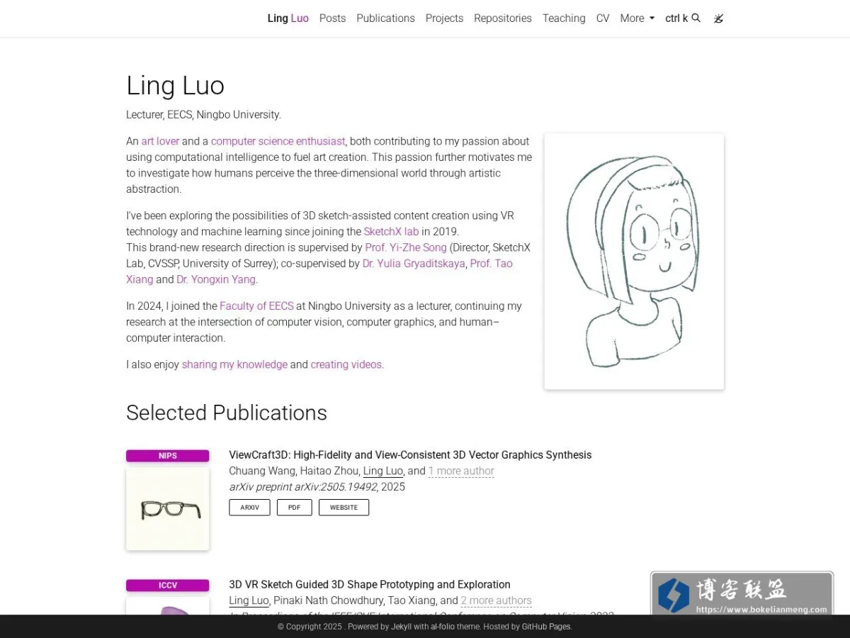 Ling Luo 的网站快照
