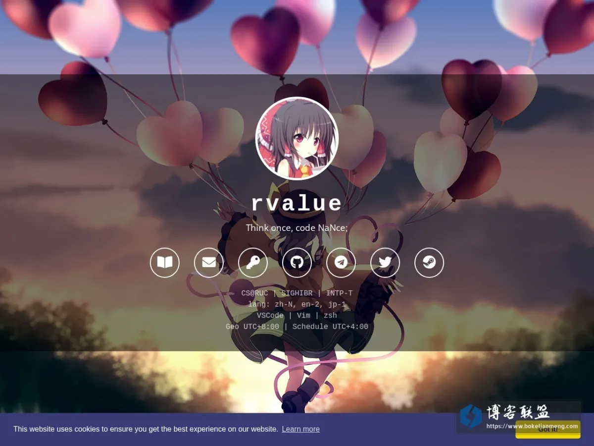 Personal Index of rvalue 的网站快照