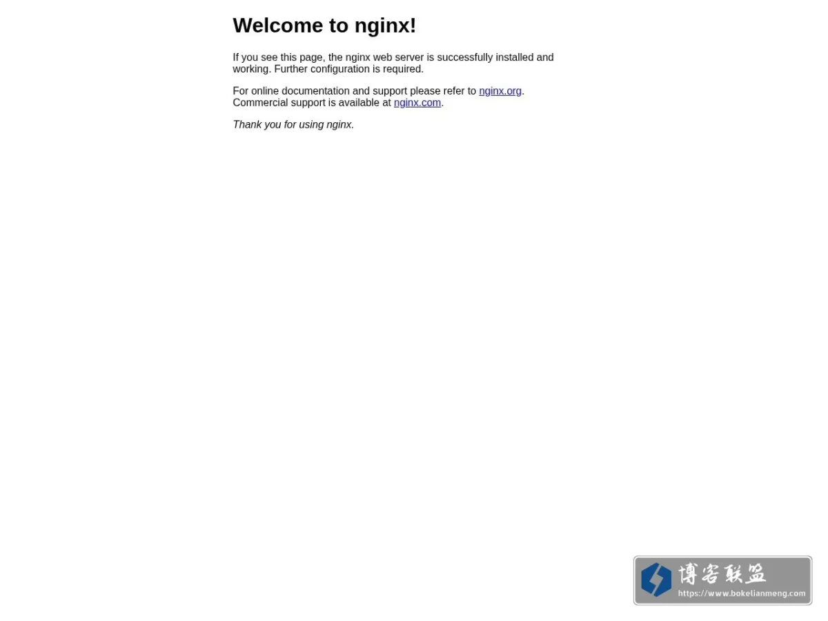 Welcome to nginx! 的网站快照