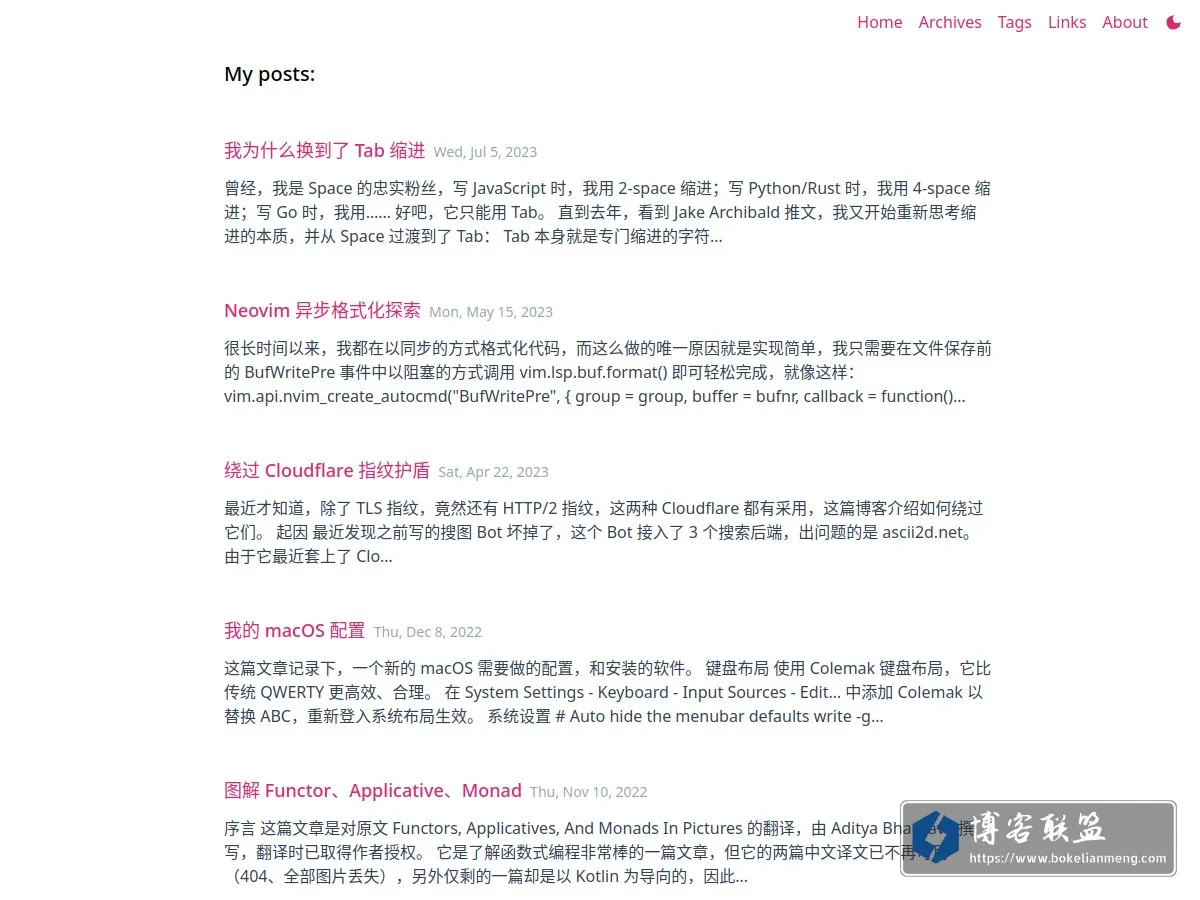 Sxyazi’s blog 的网站快照