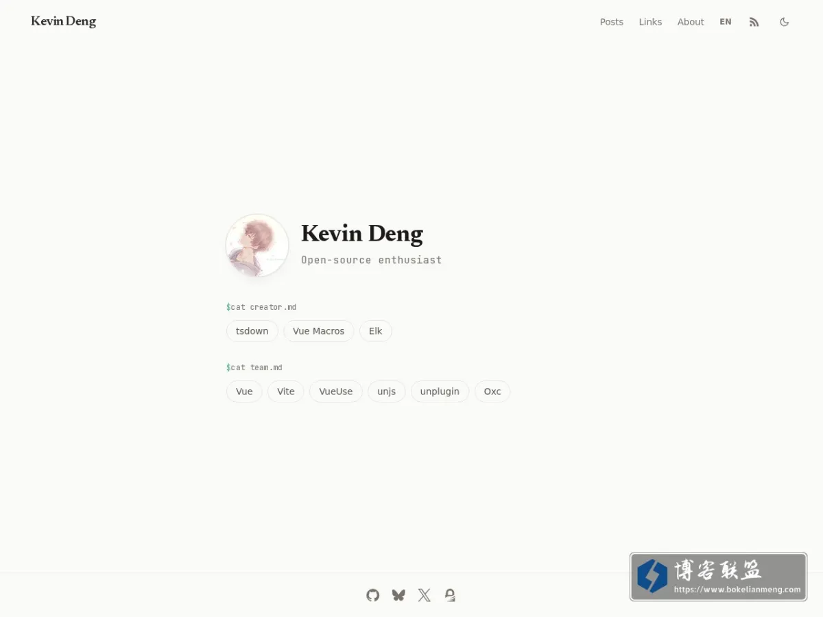 Kevin Deng - Open Source Enthusiast 的网站快照