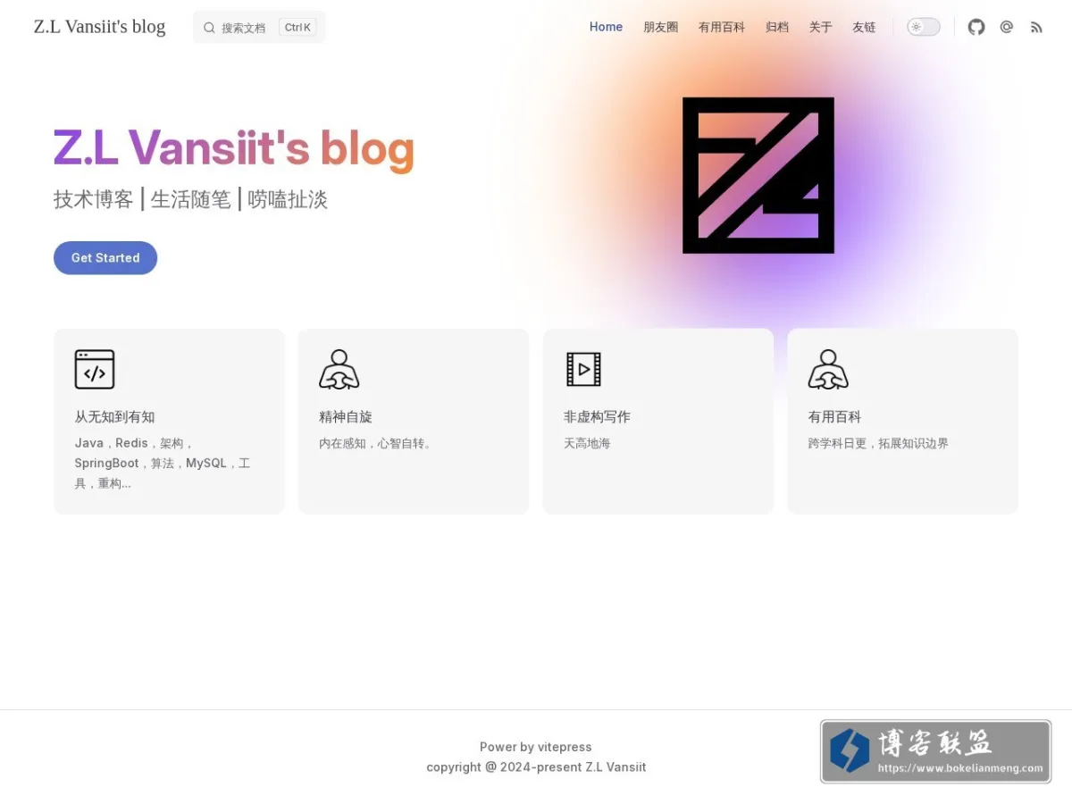 Z.L Vansiit's blog 的网站快照