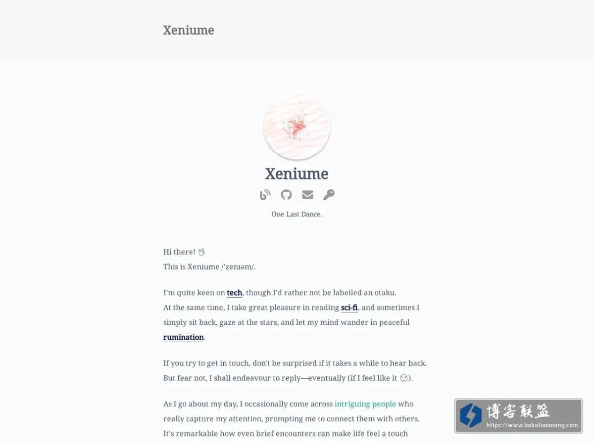 Xeniume 的网站快照