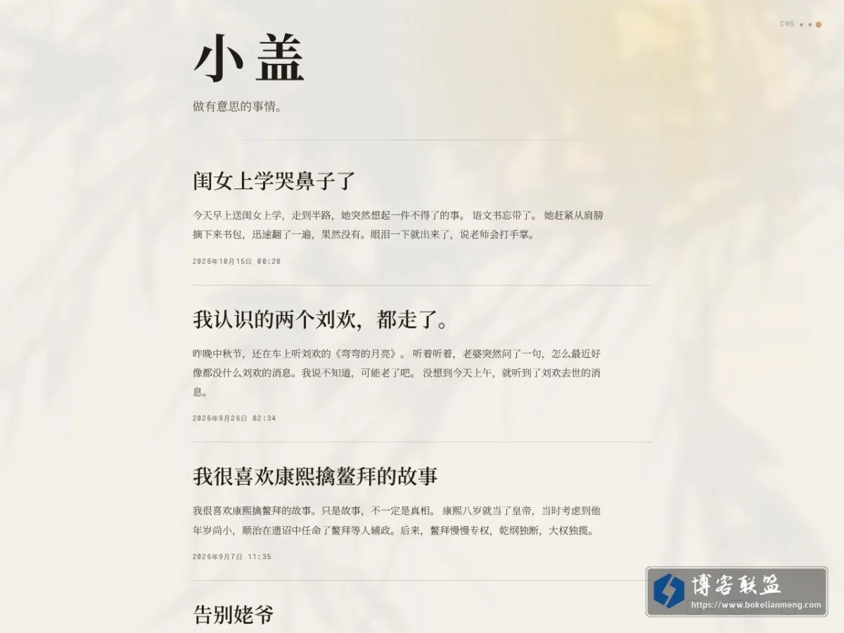 小盖 的网站快照
