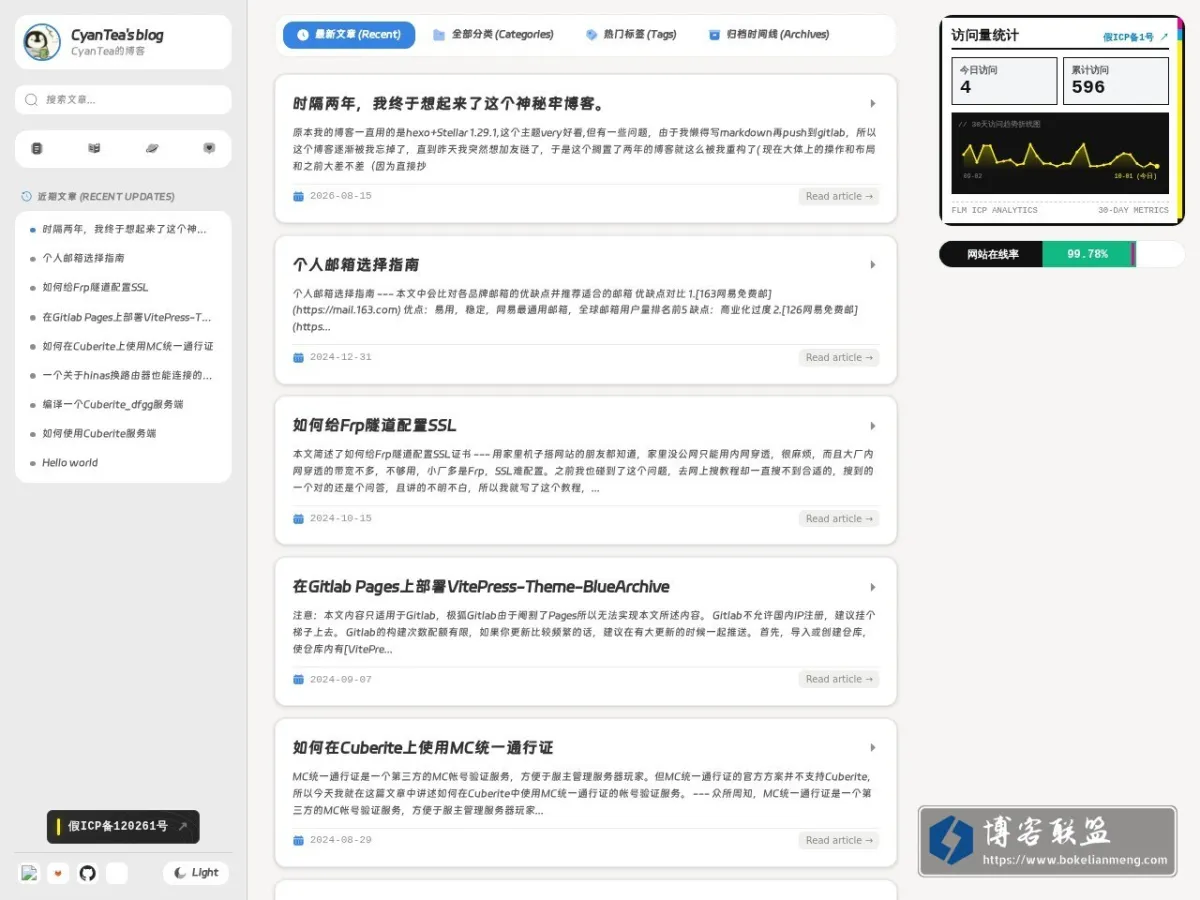 CyanTea的小站 的网站快照