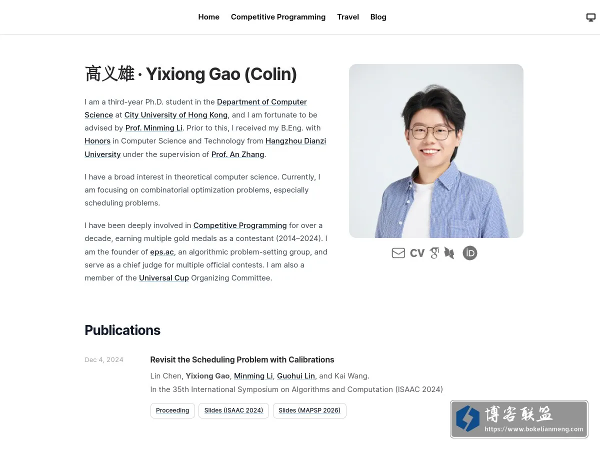 Home | Yixiong Gao 的网站快照
