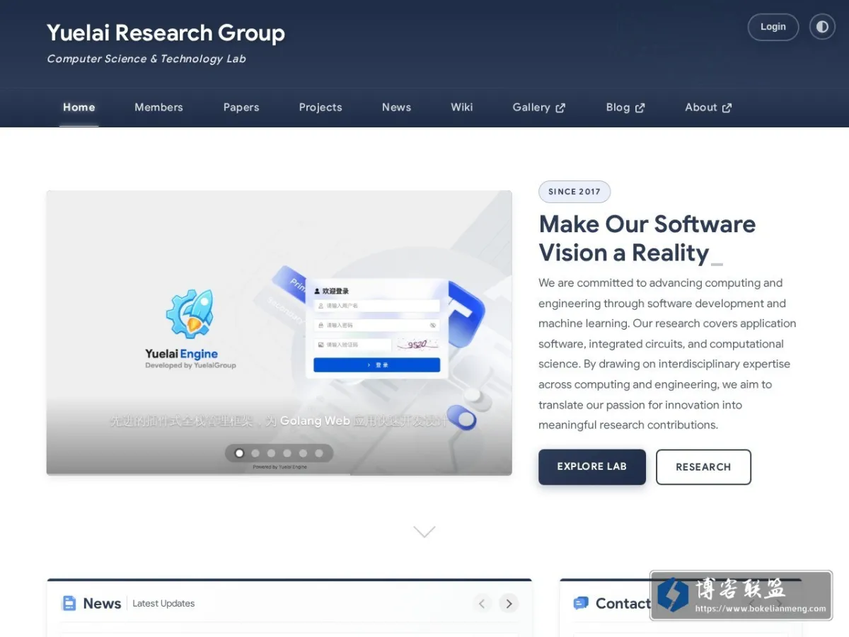 Yuelai Research Group 的网站快照